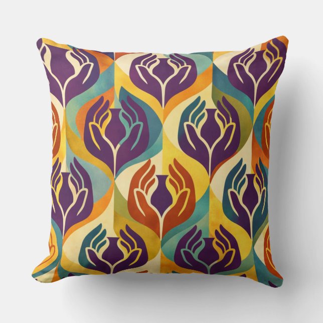 Coussin Teardrop Mid-Century Modern  (Recto)