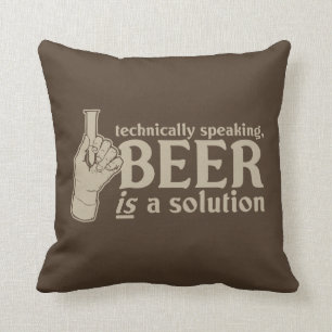 Coussin techniquement parlant, la bière est une solution