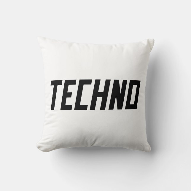 Coussin TECHNO Music (Recto)