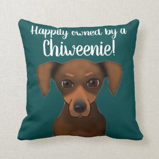 Coussin Teckel heureusement possédé mignon de chiwawa de