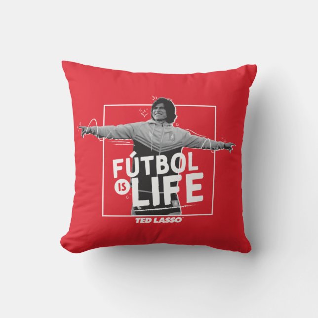 Coussin Ted Lasso | Dani Rojas Fútbol is Life (Recto)