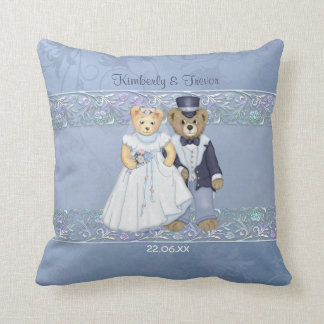Coussin Teddy Bear Bride et Mariage de chambre - Personnal