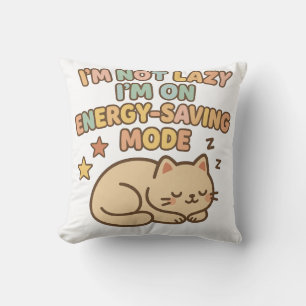 Coussin Tee-shirt économiseur d'énergie pour chat mignon