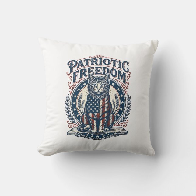 Coussin Tee-shirt graphique vectoriel de chat de grange pa (Recto)
