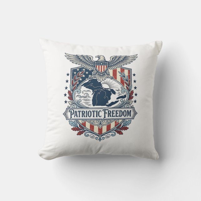Coussin Tee-shirt graphique vectoriel de fierté des Grands (Recto)