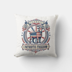 Coussin Tee shirt graphique vectoriel de la ferme de chèvr