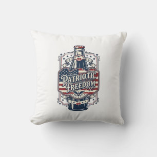 Coussin Tee-shirt graphique vectoriel rétro de soda cerise