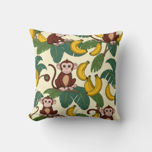 Coussin "Tee - shirts d'entreprise singe"