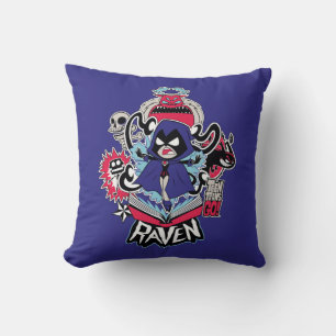 Coussin Teen Titans Go !   Raven puissance démoniaque grap