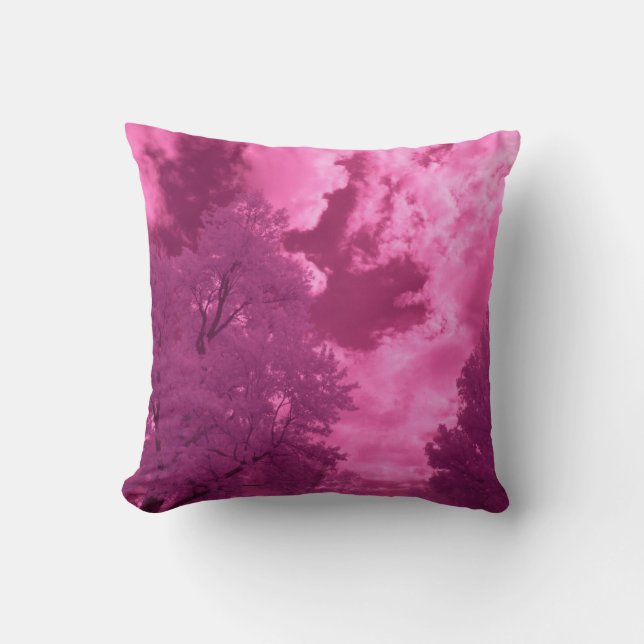 Coussin Teintes Roseâtres Nuage Infrarouge (Recto)