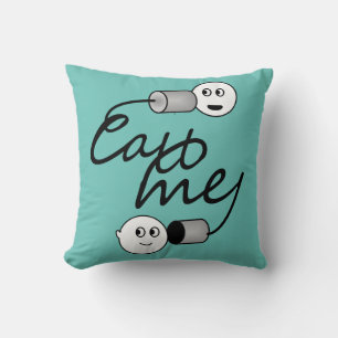 Coussin Téléphone Boîte de Conserve Appelle Moi 