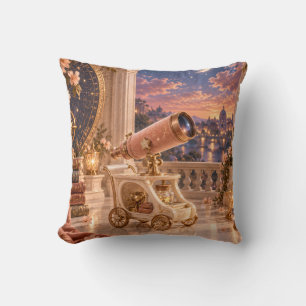 Coussin Télescope Abricot Palais Observatoire Doré Nuit