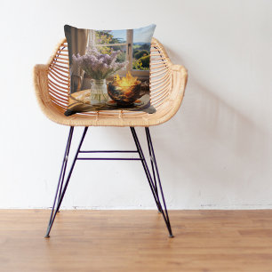 Coussin Tempête dans une tasse de thé 