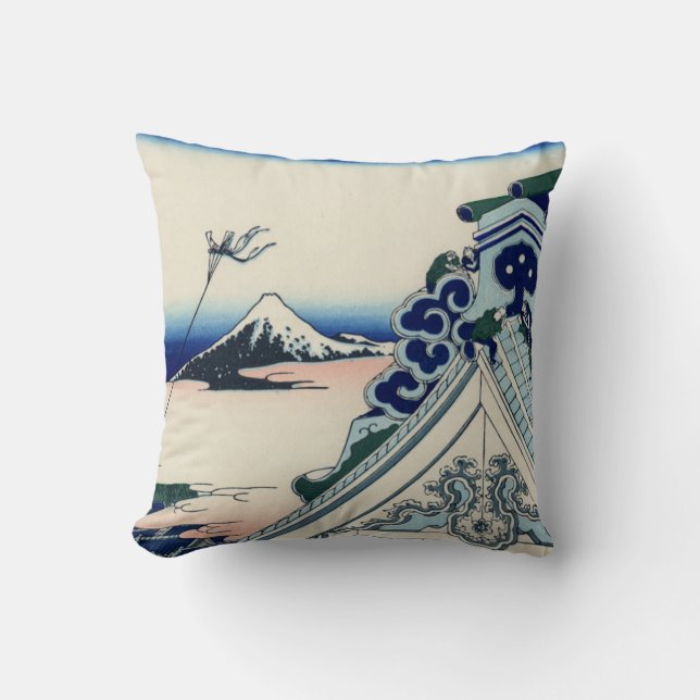 Coussin Temple d'Asakusa Honganji dans la capitale (Recto)