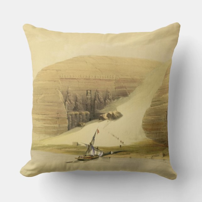 Coussin Temple excavé d'Abu Simbel, de "Egypte et du NU (Recto)