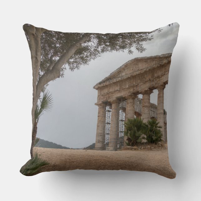 Coussin Temple grec chez Segesta, Sicile (Recto)