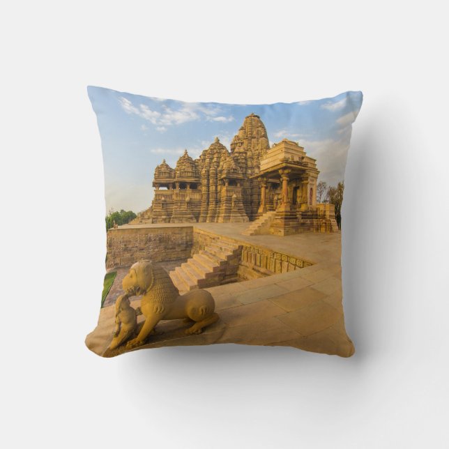 Coussin Temples hindous de Khajuraho (Recto)