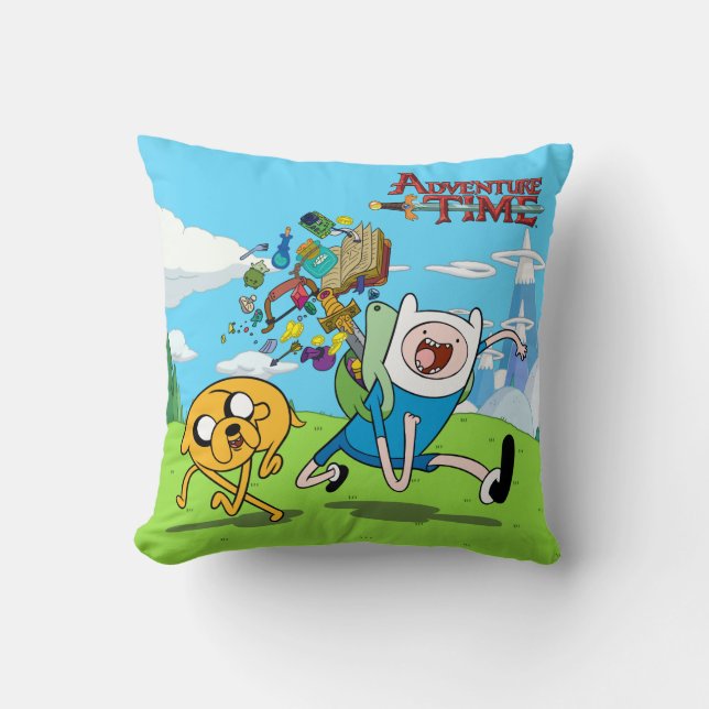 Coussin Temps d'aventure | Sac à dos Finn's Adventure Gear (Recto)