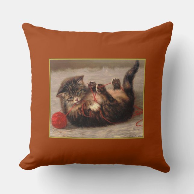 Coussin Temps de lecture Kitten (Recto)