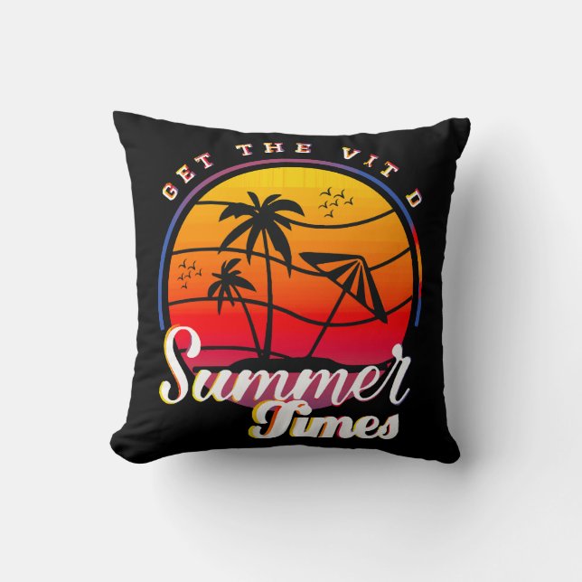 Coussin Temps d'été (Recto)