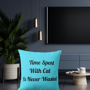 Coussin Temps passé avec chat Personnalisé Animaux de comp