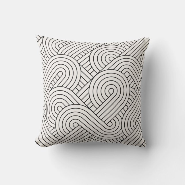 Coussin Tendance Abstraite : Cercles colorés sans couture (Recto)