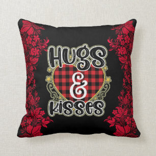 Coussin Tendance Hugs Et Baisers Valentines Day Coton