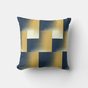 Coussin Tendance Marine bleu moutarde Jaune Motif élégant