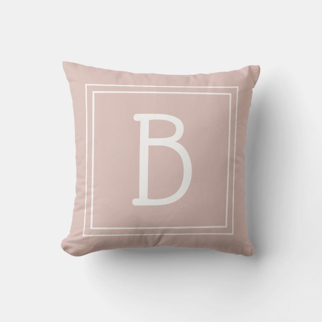 Coussin Tendance personnalisée initiale monogrammée chic r (Recto)
