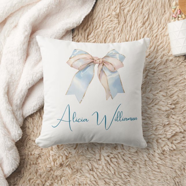 Coussin Tendance unique Mignon bleu Personnalisé   (Couverture)