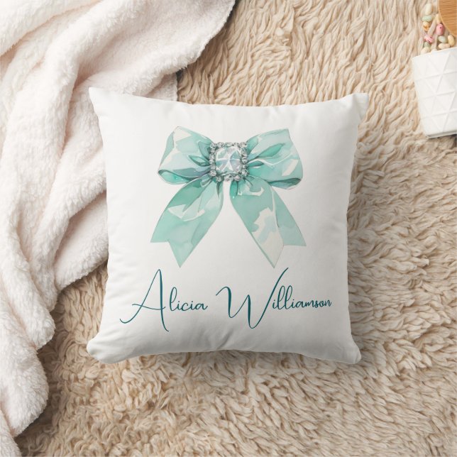 Coussin Tendance unique Mignon vert Personnalisé   (Couverture)