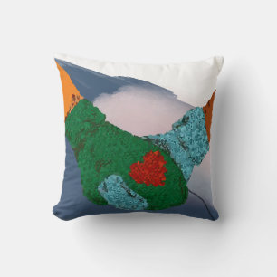 Coussin Tenir les mains imprimé d'art de couple, cadeaux d