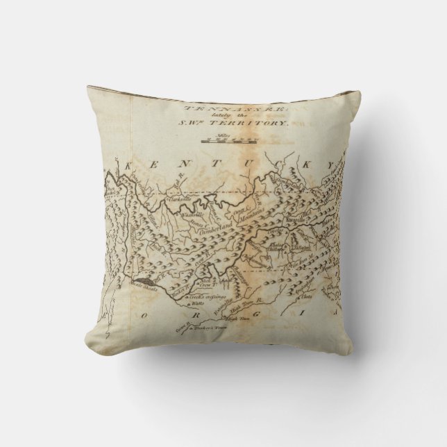 Coussin Tennassee récemment le territoire du sud-ouest (Recto)