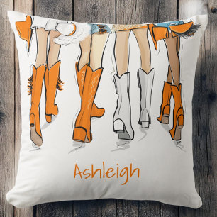 Coussin Tennessee Cowgirls Orange Personnalisé
