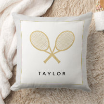 Tennis Cadeau Chic Gold Grey Black Nom personnalis