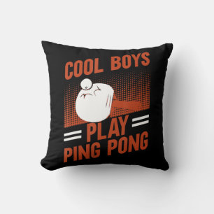 Coussin Tennis De Table Sport Cool Garçons Jouer Ping Pong