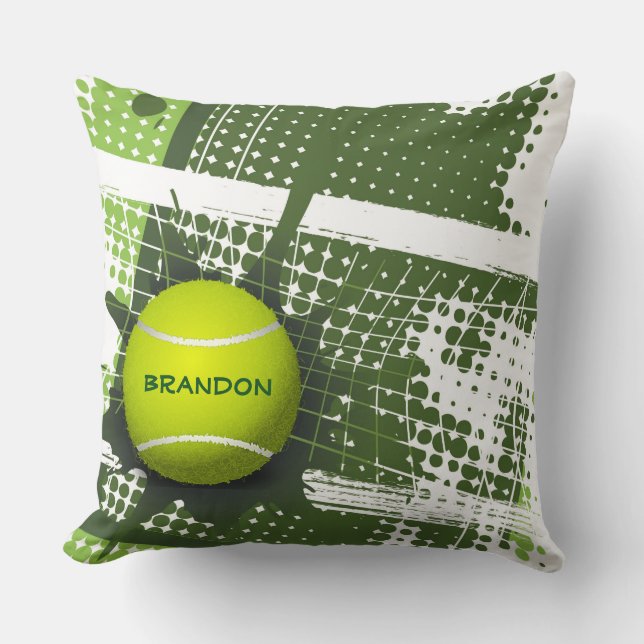 Coussin Tennis Design Jeu d'oreiller (Recto)
