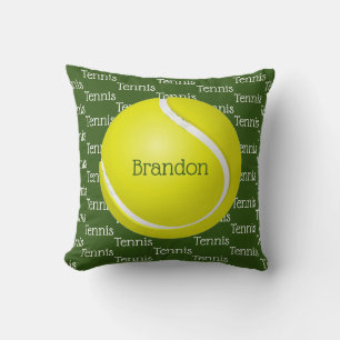 Coussin Tennis Tiled Text Design Jeu d'oreiller