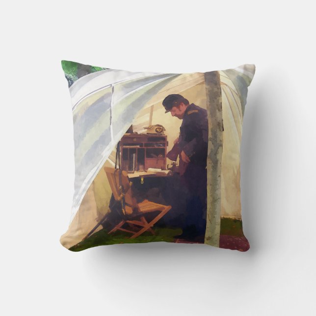 Coussin Tente d'officier de la guerre de Sécession (Recto)
