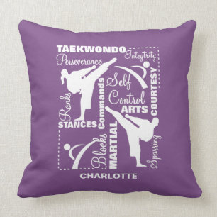 Coussin Terminologie des sports d'arts martiaux de Taekwon