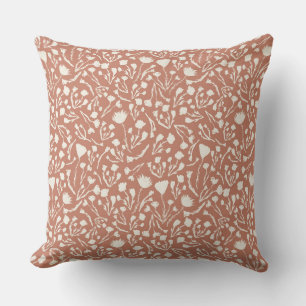 Coussin Terracotta Botanique pour la maison naturelle