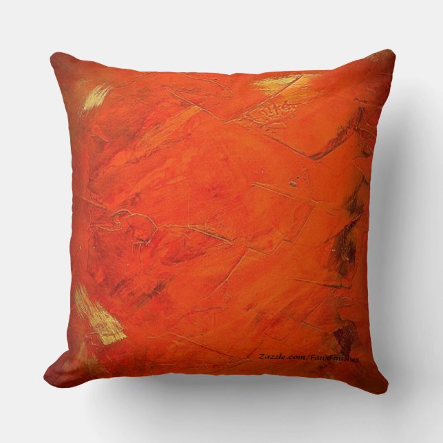 Coussin Terracotta Faux Finish Motif Jeu d'oreillers (Recto)