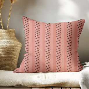 Coussin Terracotta Moderne Boho Stripes