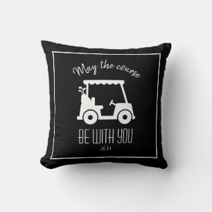 Coussin Terrain de golf Citation de golfeur Chariot de gol