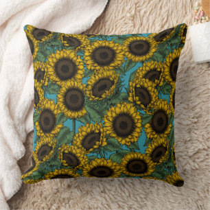 Coussin Terrain de tournesol