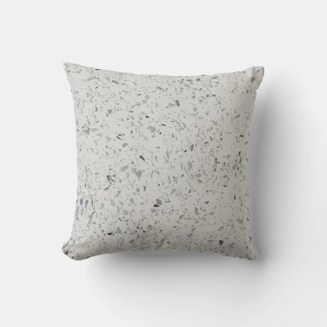 Coussin Terrazzo Galets Quartz Coastal Jeu d'oreiller (Recto)