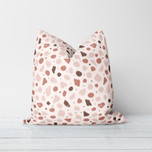 Coussin Terrazzo organique moderne Mosaïque de pierre ab