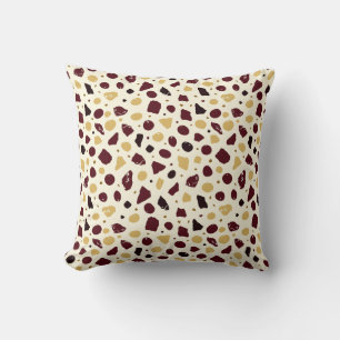 Coussin Terrazzo organique moderne   Mosaïque de pierre ab