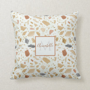 Coussin Terrazzo Terrazzo Terracotta Nom Moderne Du Milieu