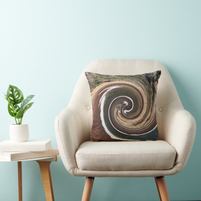 Coussin Terre Mère et eau tourbillonnantes.... (Chaise)